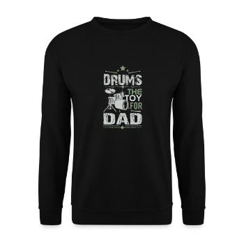 Papa de batterie - Sweat-shirt Unisexe - noir - Devant - Alina (178cm) & Michal (187cm)