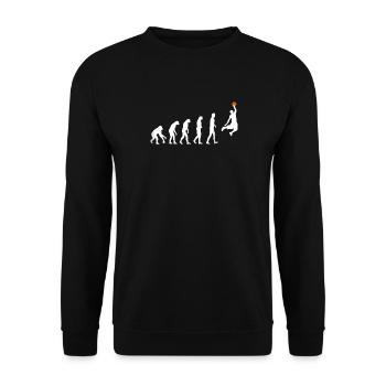 Basketball Evolution Dunk Evolution Basketball - Unisex Sweatshirt - black - Front - Alina (178cm) & Michal (187cm)