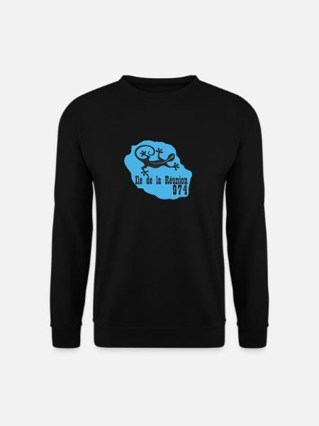 974 Ile de la réunion - Sweat-shirt Unisexe - noir