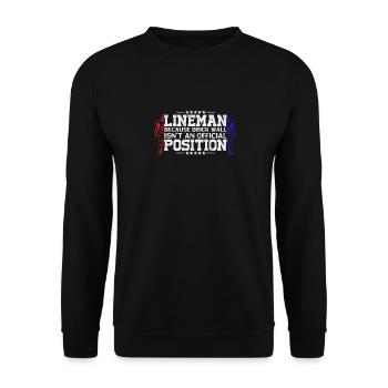 American Football Quarterback Touchdown - Unisex Pullover - Schwarz - Vorne - Alina (178cm) & Michal (187cm)