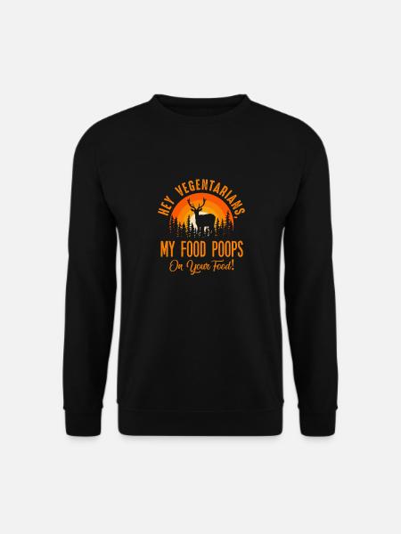 Hunt hunt hunter hunting dog - Unisex Sweatshirt - black