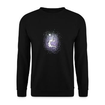 volleyball - Unisex Sweatshirt - black - Front - Alina (178cm) & Michal (187cm)