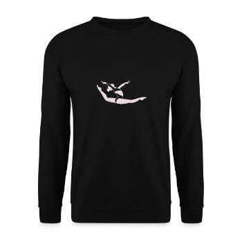 Fille de gymnastique - Sweat-shirt Unisexe - noir - Devant - Alina (178cm) & Michal (187cm)
