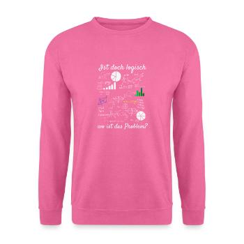 Mathematik Algebra Lehrer Studium Abitur Sprüche - Unisex Pullover - Pink - Vorne