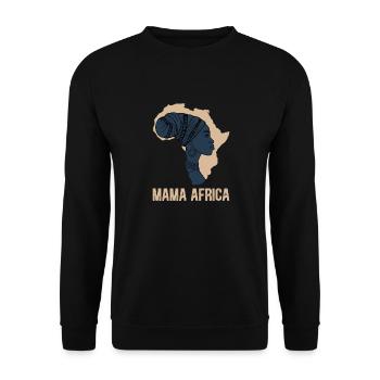 Mama Afrika - Unisex Pullover - Schwarz - Vorne - Alina (178cm) & Michal (187cm)