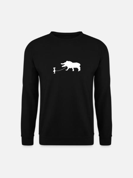 Ammit Pet Walked By Girl - Unisex Sweatshirt - black