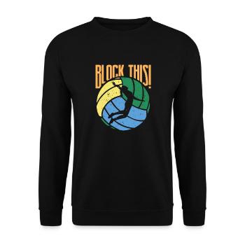 Équipe de volleyball de volleyball de plage - Sweat-shirt Unisexe - noir - Devant - Alina (178cm) & Michal (187cm)