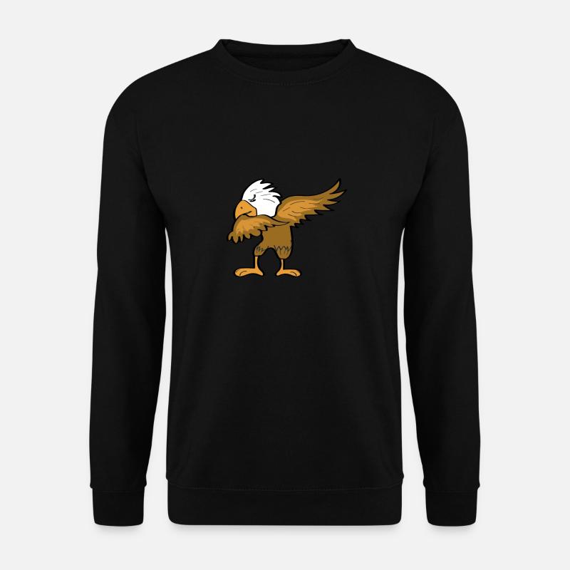 Dabbing Adler - Unisex Pullover - Schwarz