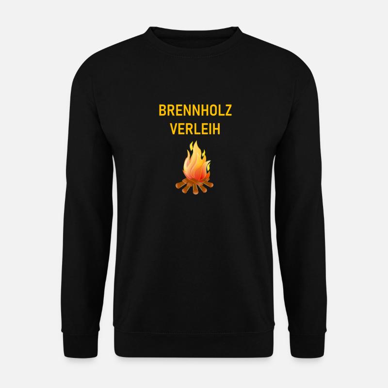 brennholz verleih - Unisex Pullover - Schwarz