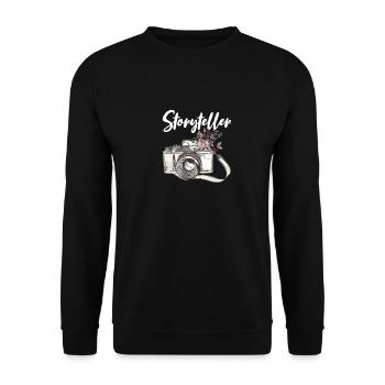Photographe Photographe Photographe Appareil Photo Art - Sweat-shirt Unisexe - noir - Devant - Alina (178cm) & Michal (187cm)