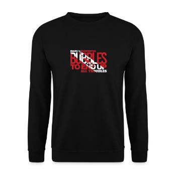 Cadeau de plongée sous-marine Drapeau de plongée à bulles sous-marines - Sweat-shirt Unisexe - noir - Devant - Alina (178cm) & Michal (187cm)