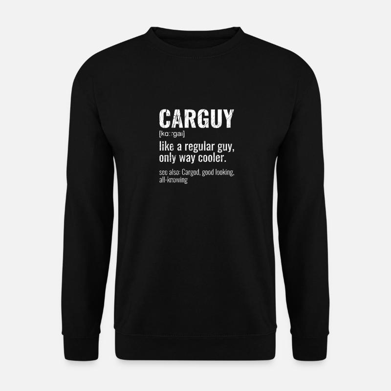 Funny Car Guy Definition, Automechaniker - Unisex Pullover - Schwarz