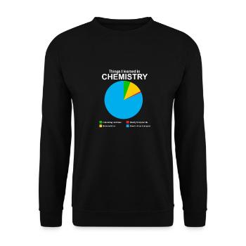 Science chemistry physics math biologist nerd - Unisex Sweatshirt - black - Front - Alina (178cm) & Michal (187cm)