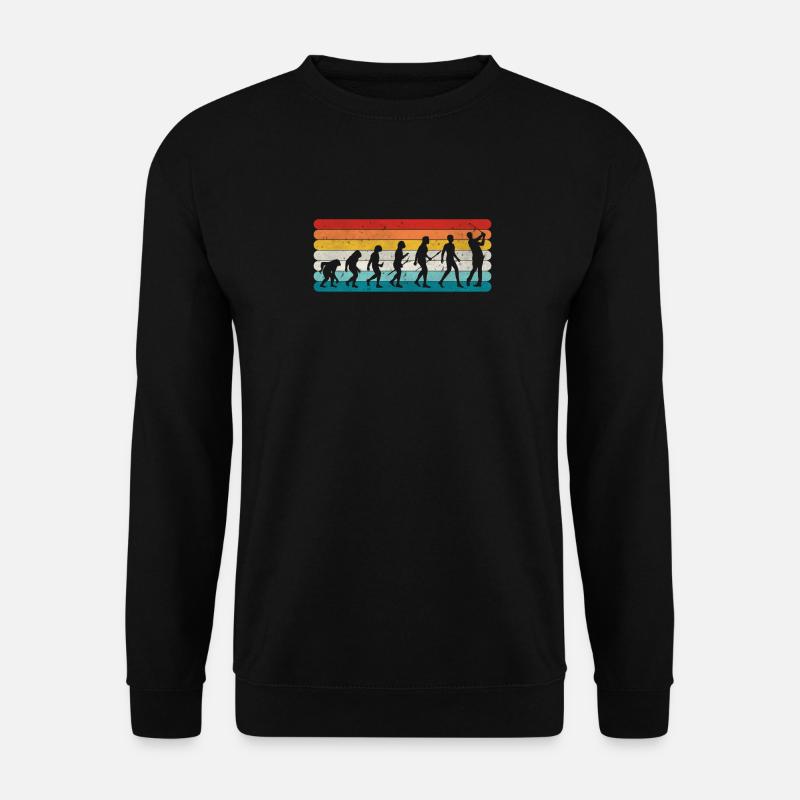 Golf rétro Evolution Golfers et golf vintage - Sweat-shirt Unisexe - noir