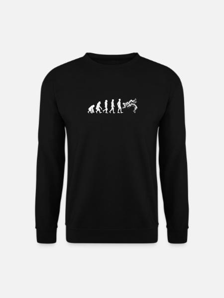 Worstelen Evolutie Grappige Sport School Verjaardag - Uniseks sweater - zwart