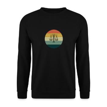 Jurist Law attorney State examination gift idea - Unisex Sweatshirt - black - Front - Alina (178cm) & Michal (187cm)