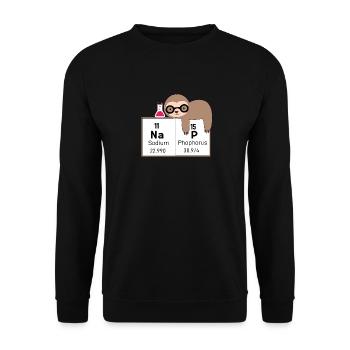 Chemical sloth - Unisex Sweatshirt - black - Front - Alina (178cm) & Michal (187cm)