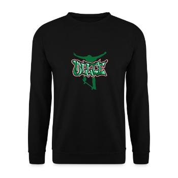 Skateboard Skaten Skateboarder Skater Skaten - Unisex Pullover - Schwarz - Vorne - Alina (178cm) & Michal (187cm)