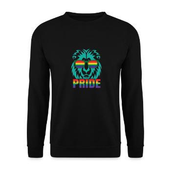 Gay Love Gay Gay Pride Gift Pride - Unisex Sweatshirt - black - Front - Alina (178cm) & Michal (187cm)