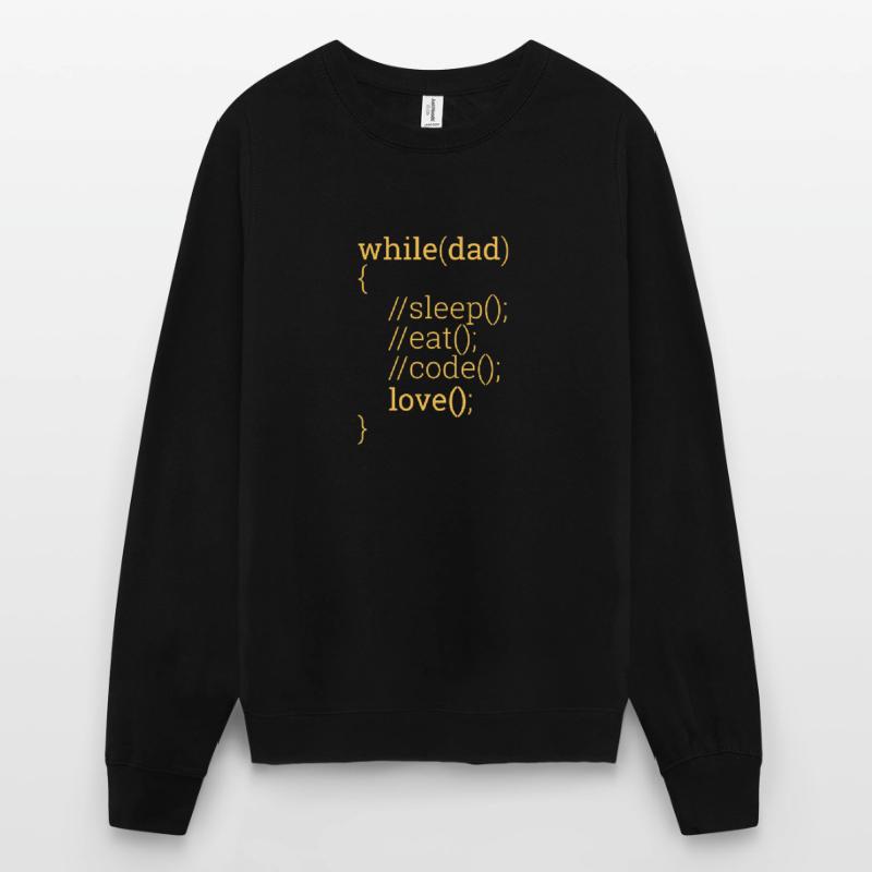 « While dad » | Père, programmeur Sweat-shirt Unisexe