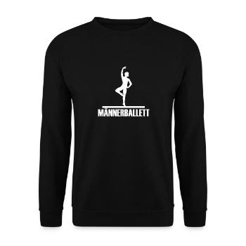 Men's ballet - Unisex Sweatshirt - black - Front - Alina (178cm) & Michal (187cm)
