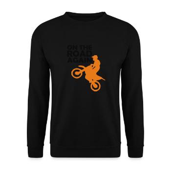 Sur La route Encore Bike Rider Racer - Sweat-shirt Unisexe - noir - Devant - Alina (178cm) & Michal (187cm)