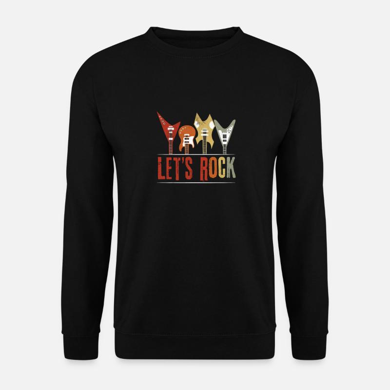 Rockgitarre - Unisex Pullover - Schwarz