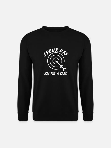 Je peux pas, J'ai Tir à L'arc - Sweat-shirt Unisexe - noir