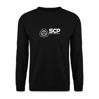 SCP Foundation saying graphic motto - Unisex Sweatshirt - black - Front - Alina (178cm) & Michal (187cm)