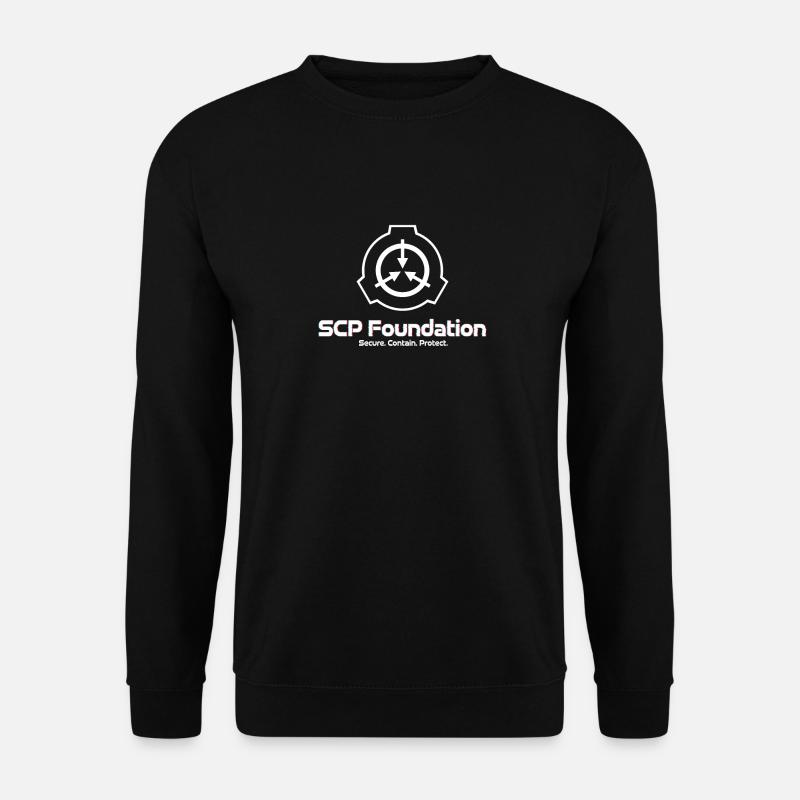 SCP Foundation Spruch Grafik Motto - Unisex Pullover - Schwarz