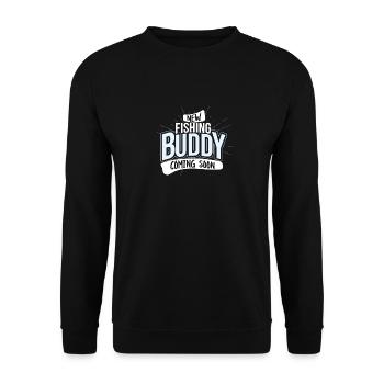 Nouveau père enceinte enceinte de copain de pêche - Sweat-shirt Unisexe - noir - Devant - Alina (178cm) & Michal (187cm)