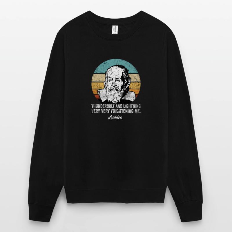 Thunderbolt lightning Galileo Philosopher Physics Unisex Sweatshirt
