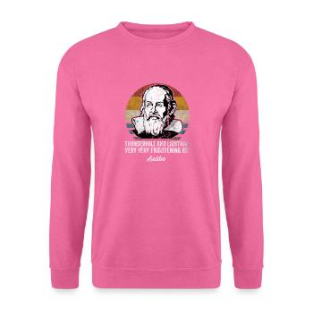 Thunderbolt lightning Galileo Philosopher Physics - Unisex Sweatshirt - pink - Front