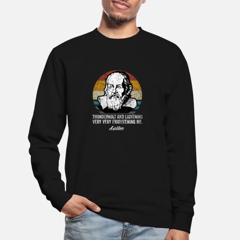 Thunderbolt lightning Galileo Philosopher Physics Unisex Sweatshirt