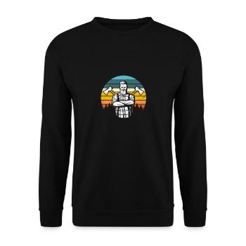 Carpenter carpenter woodworking joiner - Unisex Sweatshirt - black - Front - Alina (178cm) & Michal (187cm)