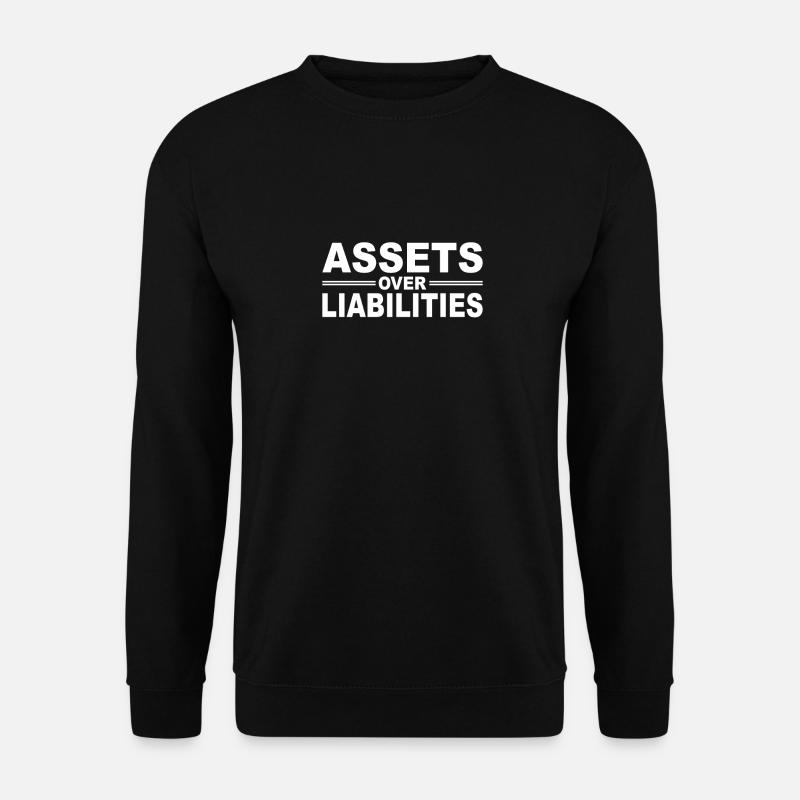 Actif sur passif - Sweat-shirt Unisexe - noir