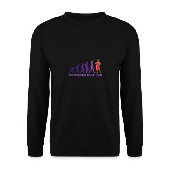 Evolution ou révolution de la drag queen - Sweat-shirt Unisexe - noir - Devant - Alina (178cm) & Michal (187cm)