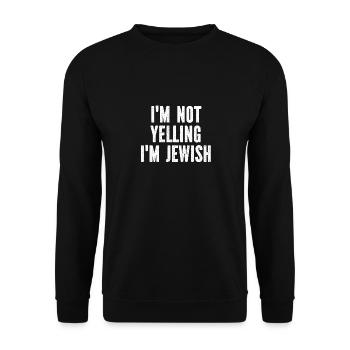Je ne crie pas que je suis juif - Sweat-shirt Unisexe - noir - Devant - Alina (178cm) & Michal (187cm)