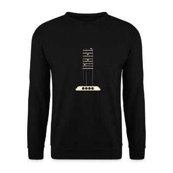 Cadeau d'amant de guitare basse de musicien de frette de guitare basse - Sweat-shirt Unisexe - noir - Devant - Alina (178cm) & Michal (187cm)