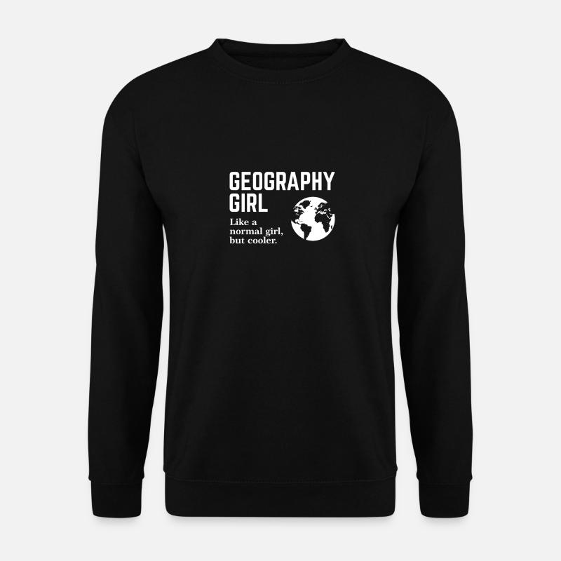 Geographie Mädchen - Unisex Pullover - Schwarz