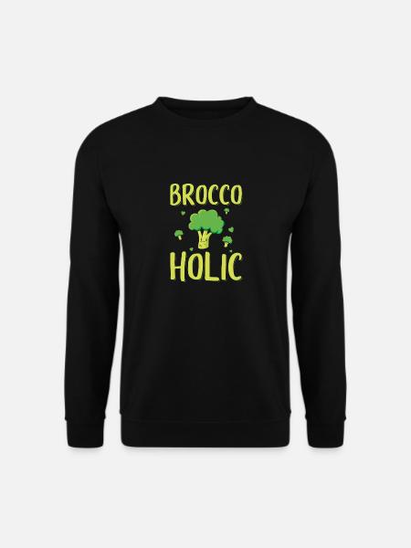 Brokkoli Gemüse | Veganer Vegetarier Koch Geschenk - Unisex Pullover - Schwarz
