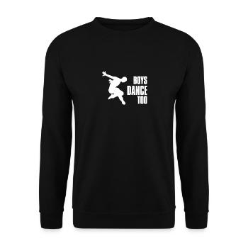 Boys Dance Too Dancers Tanzpraxis - Unisex Pullover - Schwarz - Vorne - Alina (178cm) & Michal (187cm)