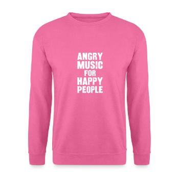 Musique en colère pour les gens heureux - Sweat-shirt Unisexe - rose - Devant