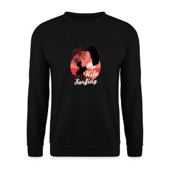 Kite Girl - Kitesurf - Kiteboard - Sweat-shirt Unisexe - noir - Devant - Alina (178cm) & Michal (187cm)