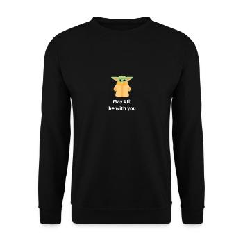 may 4th be with you - Unisex Pullover - Schwarz - Vorne - Alina (178cm) & Michal (187cm)