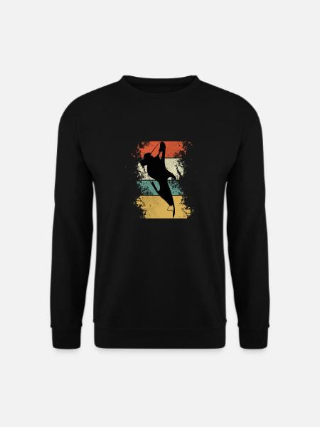 Vintage Retro Killer Whale Art 80s Orca Whale Old - Unisex Sweatshirt - black