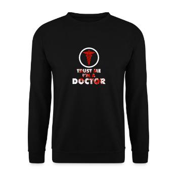 Médecin médecin médecine étudiant médecine chirurgien - Sweat-shirt Unisexe - noir - Devant - Alina (178cm) & Michal (187cm)