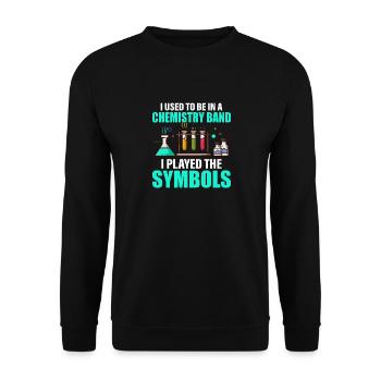 Chemie Chemiker lustiger Spruch - Unisex Pullover - Schwarz - Vorne - Alina (178cm) & Michal (187cm)