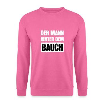 Der Mann Hinter Dem Bauch Herren Vatertag - Unisex Pullover - Pink - Vorne