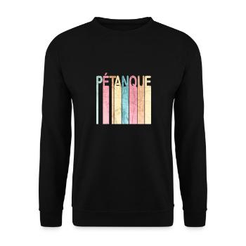 je peux pas j'ai pétanque - Sweat-shirt Unisexe - noir - Devant - Alina (178cm) & Michal (187cm)